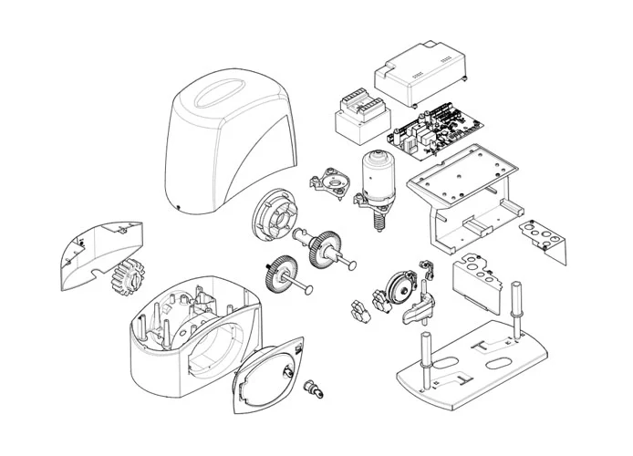 came motor spare parts page 001bx-243 bx-243