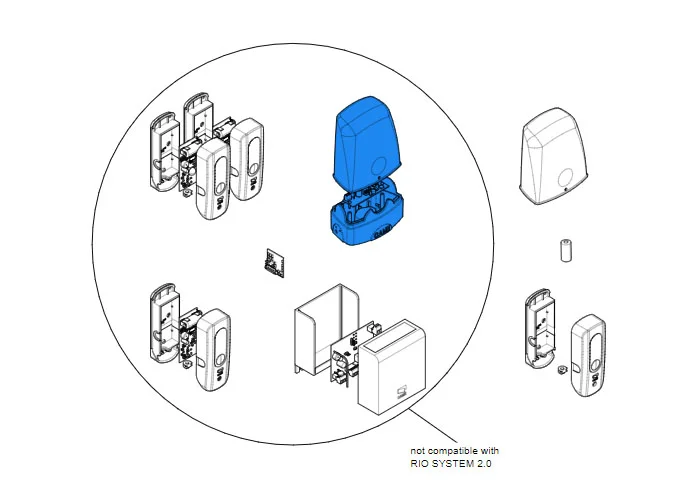 came spare part flashing light riolux01 88006-0015