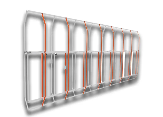 came aluminium rack h=1300 mm (accessory for 803xa-0270) 803xa-0350