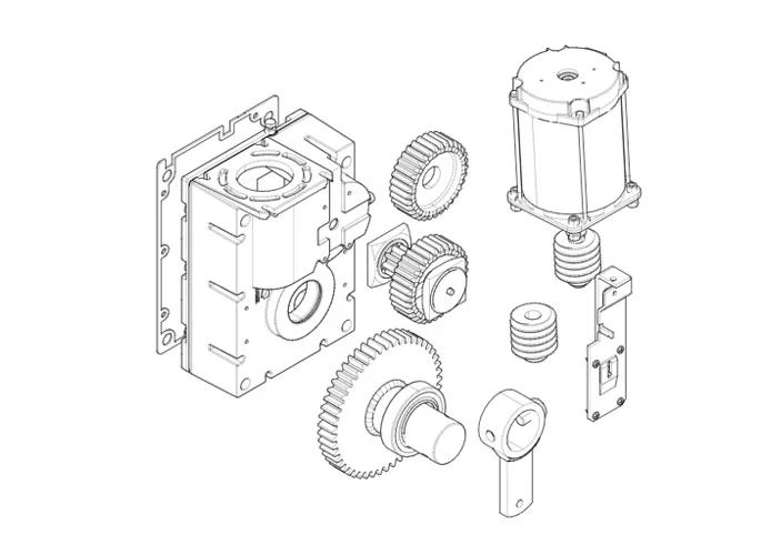 came spare part page for gearmotor-g2500 barriers