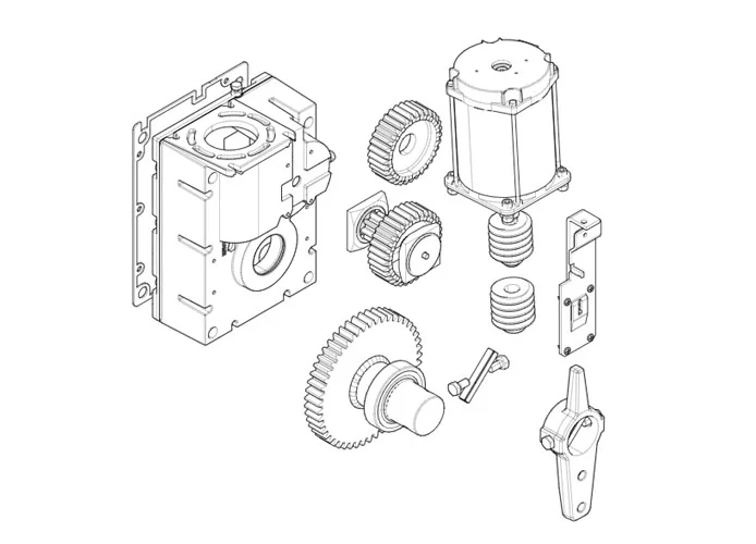 came spare part page for gearmotor-g6000 barriers