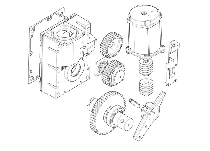 came spare part page for gearmotor-g4000 barriers