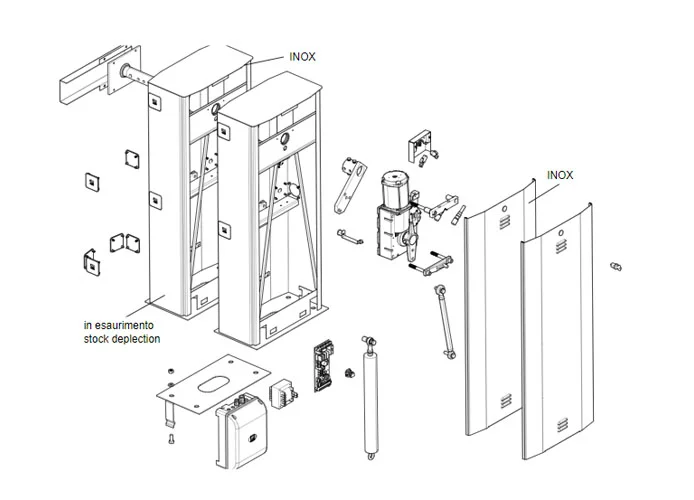 came spare part page for g6000 v.1 barriers