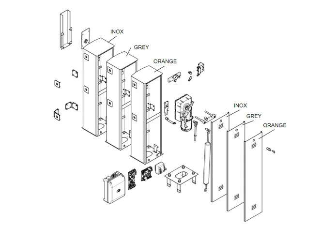 came spare part page for g4000-g4001-g4000n barriers