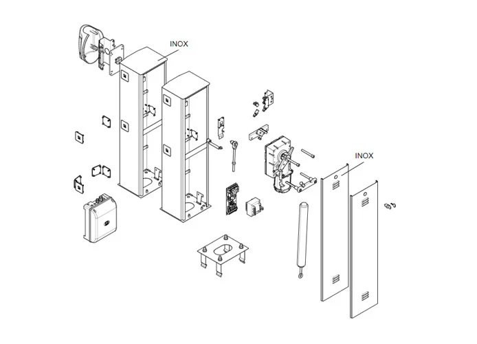 came spare part page for g3750-g3751 v.1 barriers