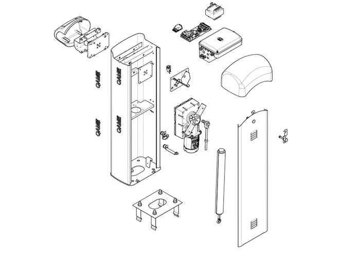 came spare part page for g4040ezt v.1 barriers