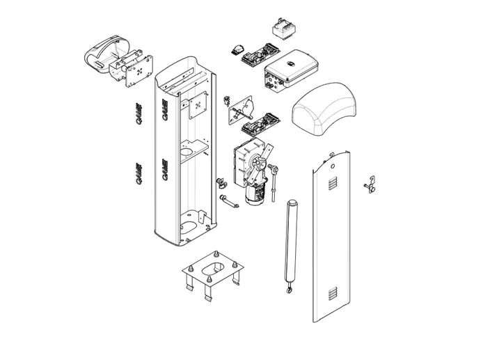 came spare part page for g4040ezt v.0 barriers