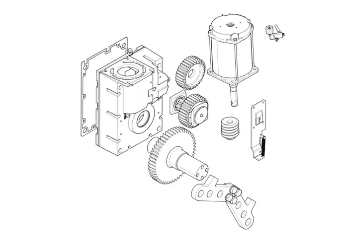 came spare part page for gearmotor-gt4 barriers