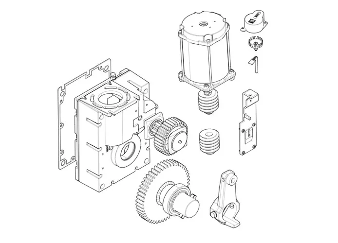 came spare part page for gearmotor-g2081 barriers