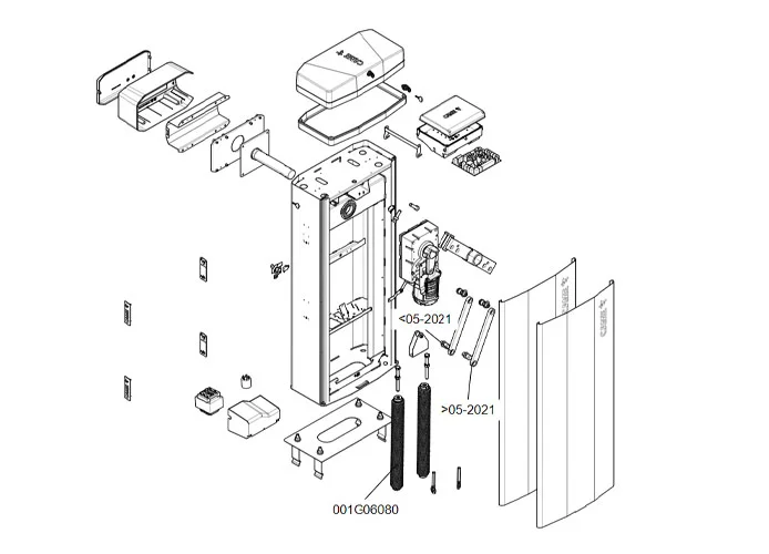 came spare part page for ggt80ags barriers