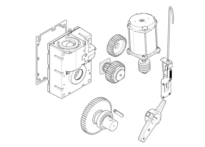 came spare part page for gearmotor-g12000 barriers