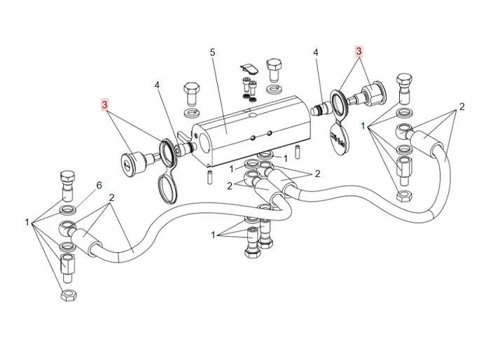 faac spare part double universal lock hydraulic release 63002615