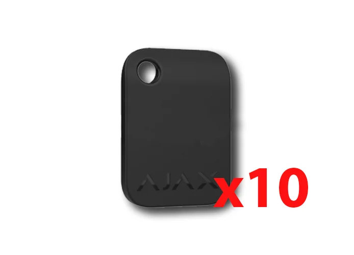 ajax keychain contactless black tag (10 pieces) 38226