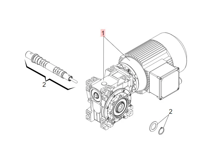 faac spare part gearmotor c850 63002915