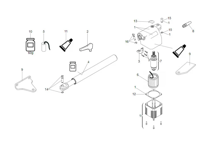 faac spare part page for motor 414 p dx