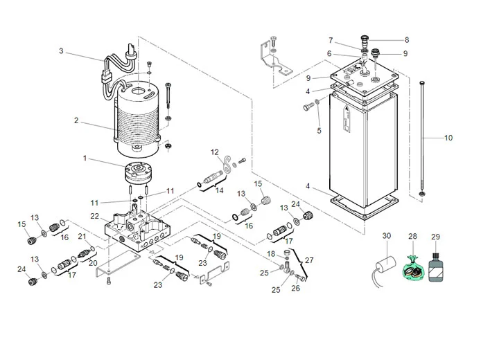 faac hydraulic control unit spare parts page 750 cbac