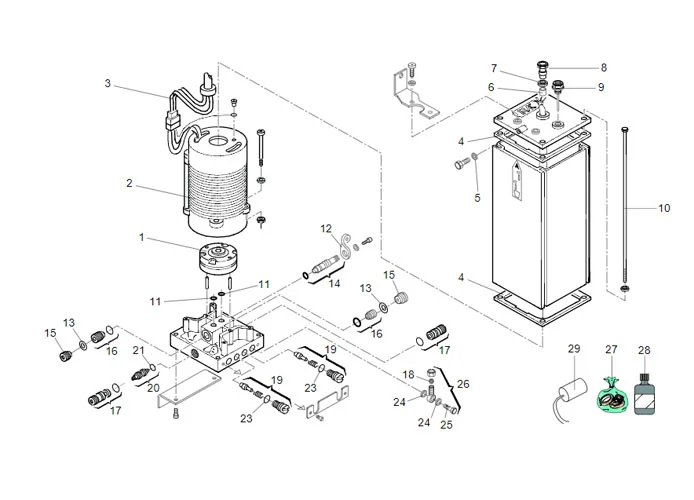 faac hydraulic control unit spare parts page 750 sb