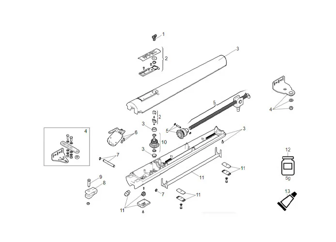 faac spare parts page for motor s418