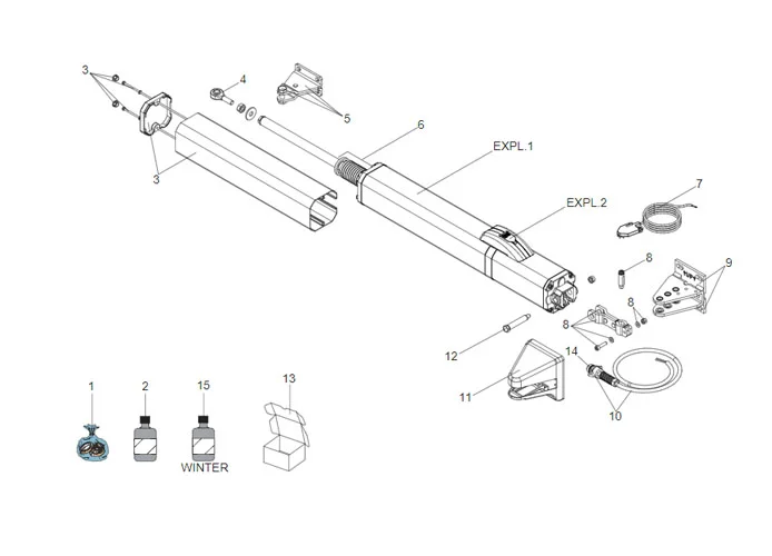 faac spare parts page for motor s450h cbac