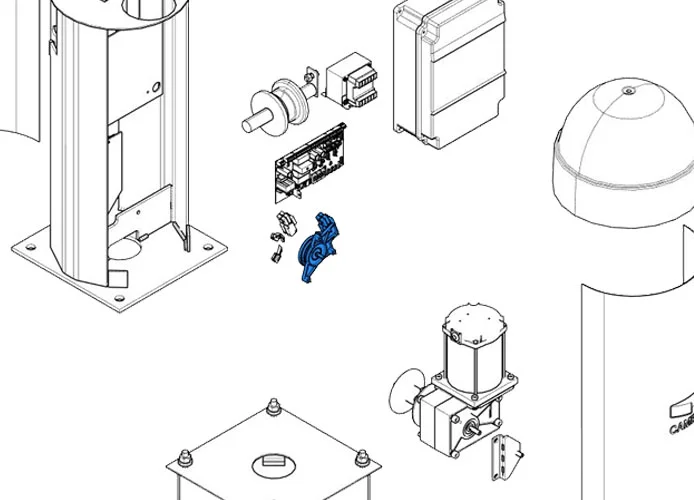 came spare part mechanical limit switch group cat-x 119rix014