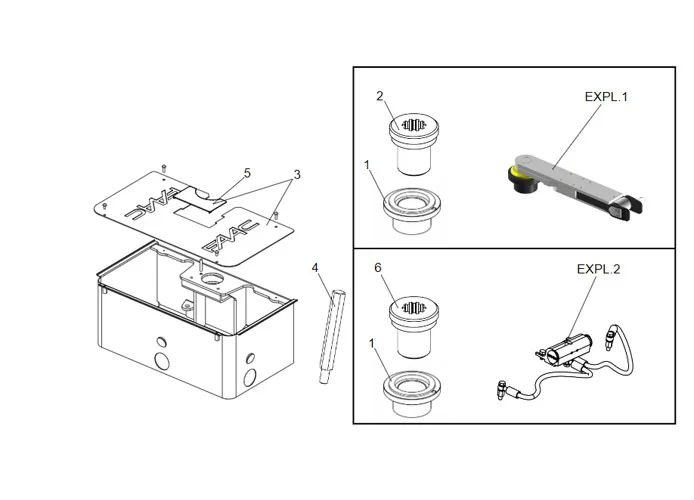 faac page spare parts for supporting box s700h