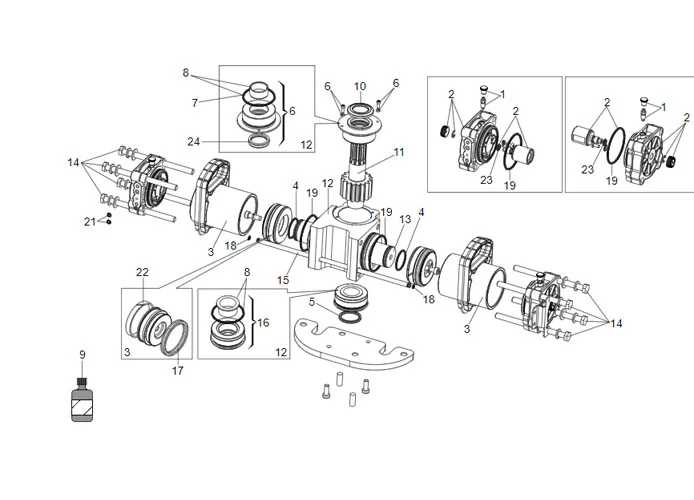 faac jack motor spare parts page s800 180°