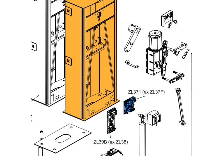 came ricambio originale scheda elettronica zl371 (ex 3199zl37f) 88003-0156