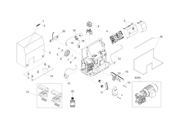 faac spare parts page for motor c851