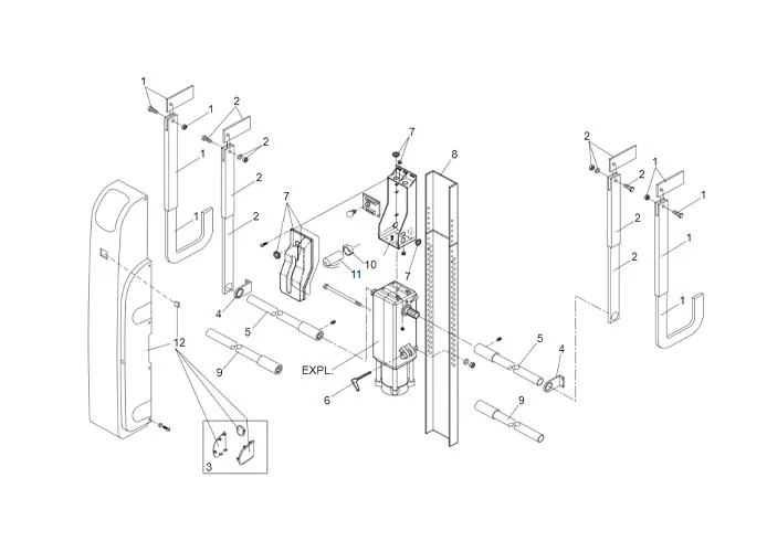 faac spare parts page for motor 550 l slave