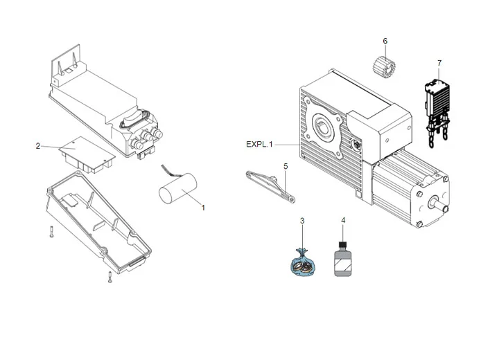 faac spare parts page for motor 540