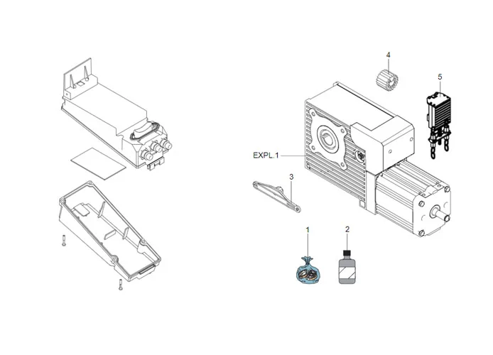 faac spare parts page for motor 541 3ph