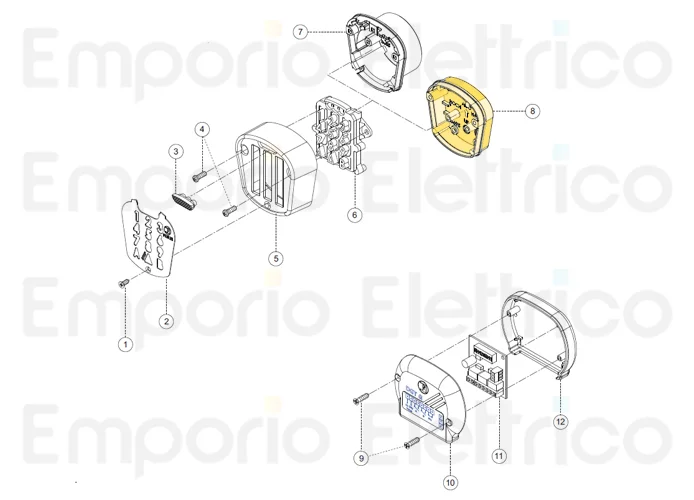 fadini ricambio contenitore in alluminio da parete per dgt 61 61008