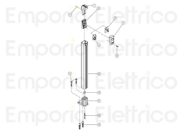 fadini ricambio vite 3,9x9,5 tc inox per trifo 11 11007