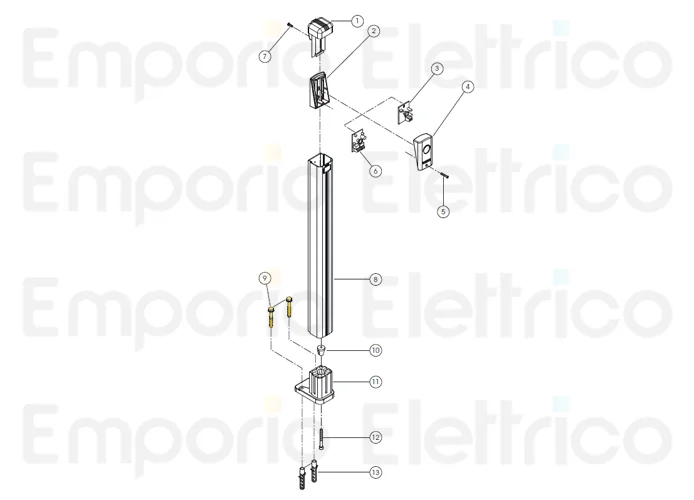 fadini ricambio vite 6x50 te inox autofilettante con bordino per trifo 11 11009