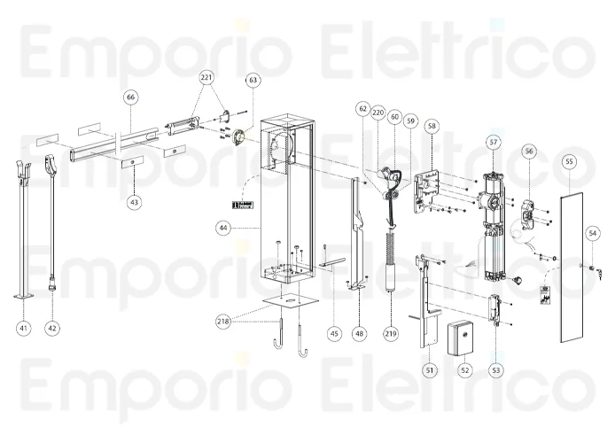 fadini ricambio morsetto "spander" completo per barri 88 888221