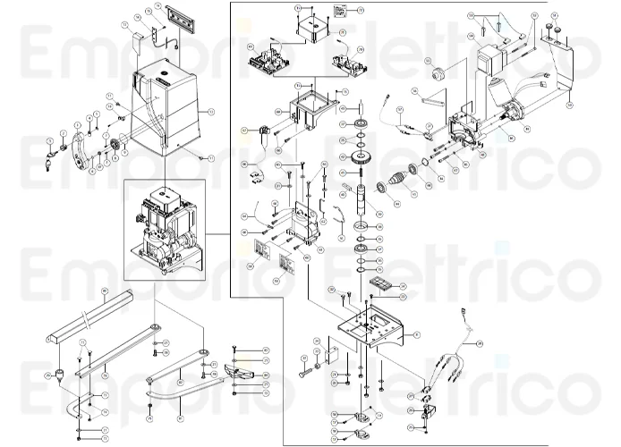 fadini ricambio semicarcassa interna per bart 350 35048