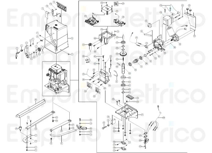 fadini ricambio etichetta dei switch dell'elpro 35m per bart 350 35072