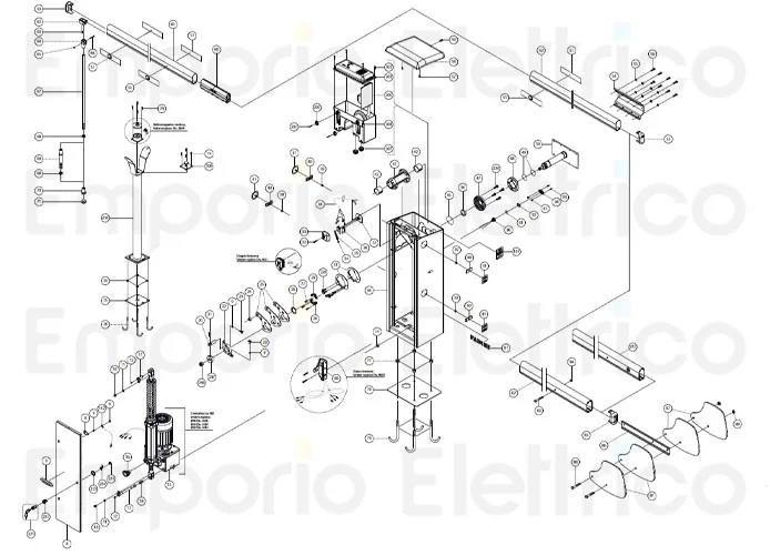 fadini ricambio profilo asta r532 da 3,20 m per bayt 980 97052