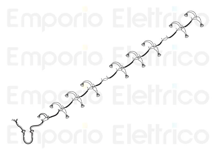 fadini ricambio cavo elettrico con bocchettoni e pressacavo con 17 faretti 97353