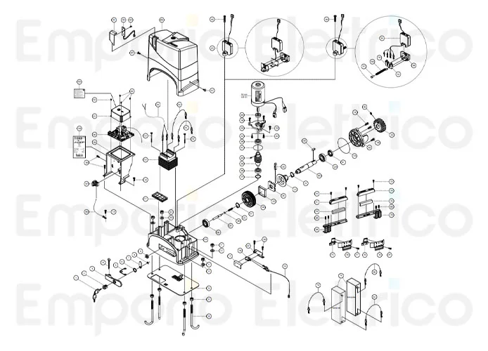 fadini ricambio completo micro di sicurezza dello sblocco per junior 624 624128