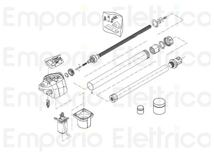 beninca ricambio tubo vern.+raschiatore x bill40 9688119