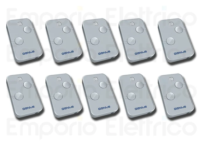 genius 10 x 2-channel remote control 868mhz kilo n tx2 jlc 787034 10 (ex code 6100332)