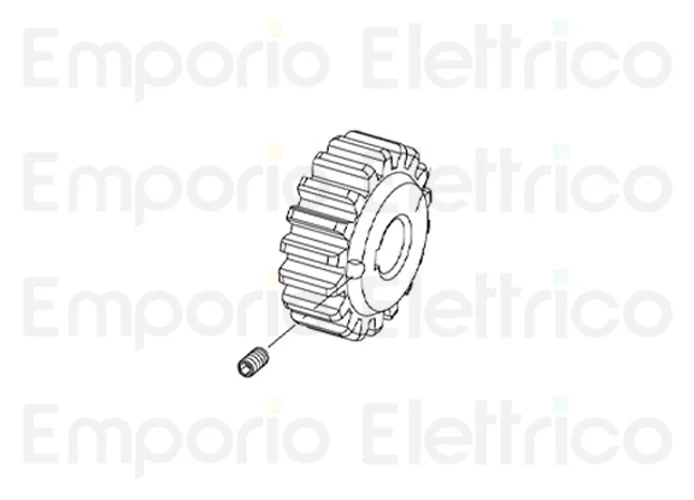 fadini ricambio ingranaggio di trascinamento z18 m4 con grano di fermo m8x16 a punta 200225