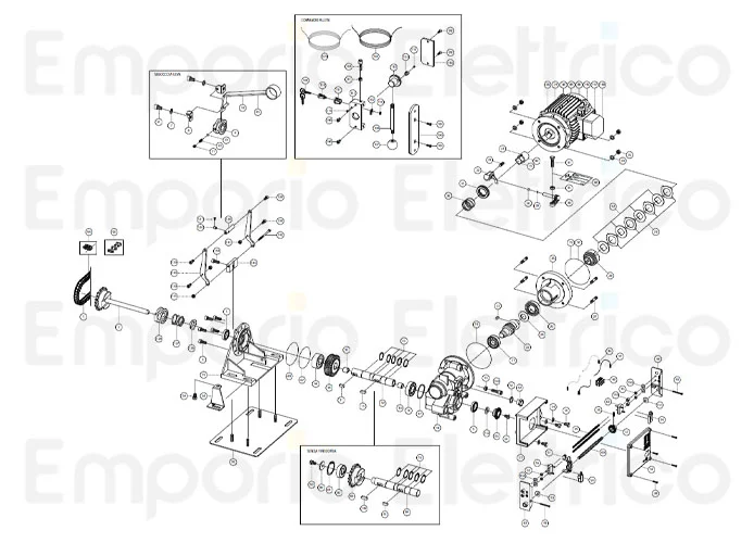 fadini ricambio corpo riduttore mod. 200/2 verticale 31018
