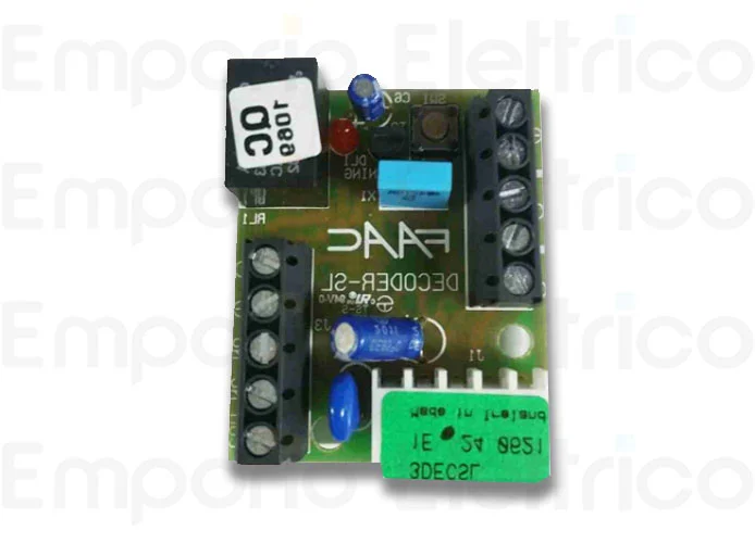 faac ricambio scheda decodifica sl plus 785506