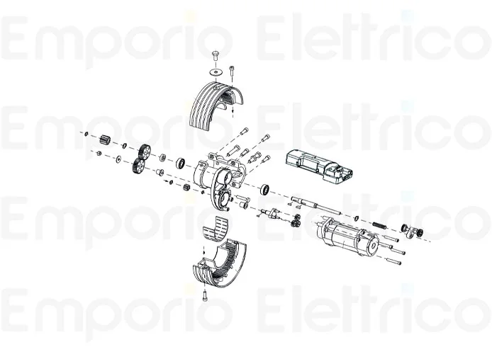 faac ricambio semicorona ø240 per motore 240/76 6020529