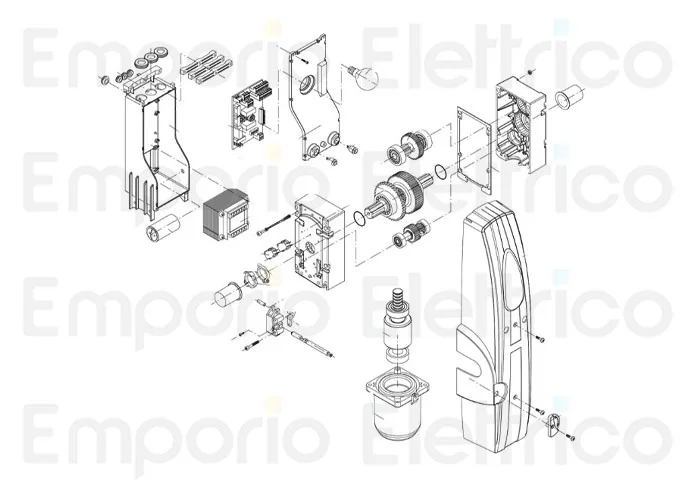 beninca beninca spare parts page for zed.lre right motor zed.lre