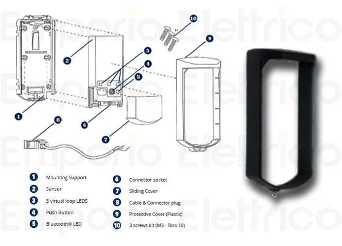 faac evoloop cover di protezione 1050150