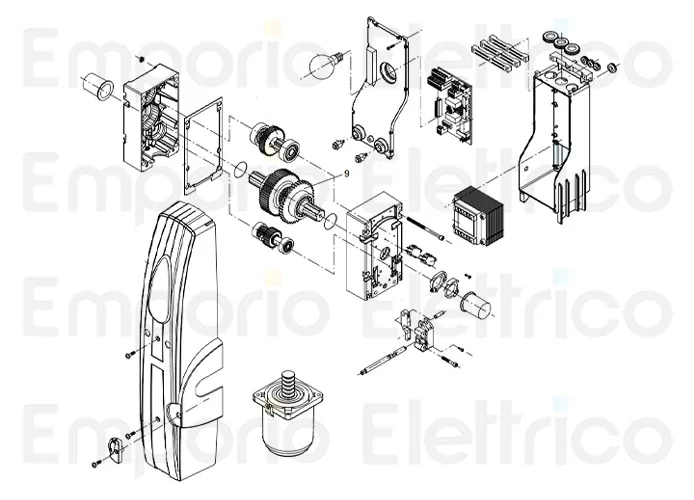 beninca spare parts page for right-hand motor zed24.ri