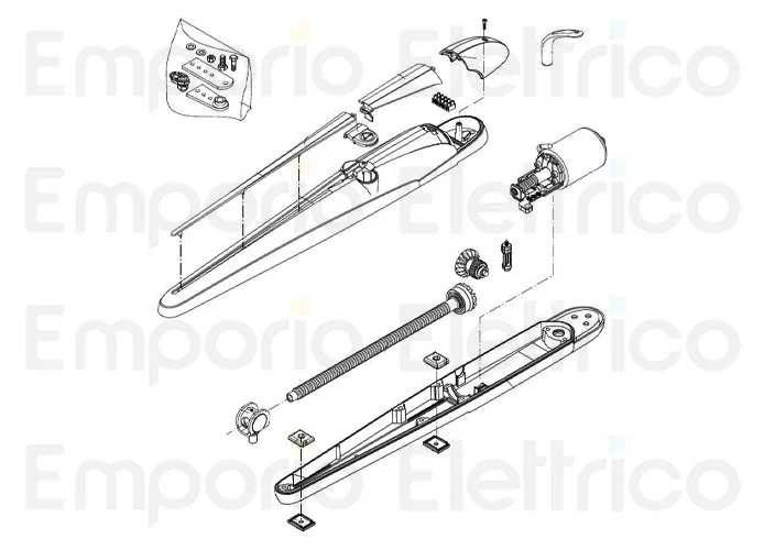 beninca ricambio carter inferiore verniciato bob dark 9688352